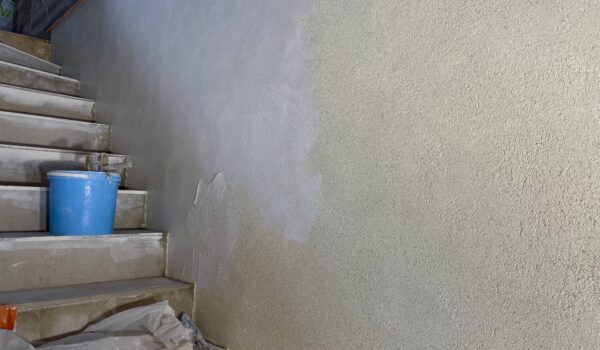 En cours de lissage au lait de chaux